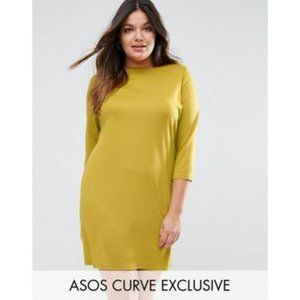 Asos Curve 3/4 Sleeve Shift Dress